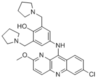 Chemical structure of Pyronaridine