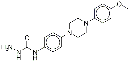 Hydrazine Carboxamide,N-{4-[4(4-methoxyphenyl)-1-pipezinyl]phenyl}结构式
