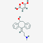 Structure of 5H-Dibenzo(a,d)cyclohepten-10-ol, 10,11-Dihydro-5-(3-(methylamino)propylidene)-
