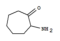 Structure of Cycloheptanone,2-amino-