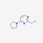 2-(chloromethyl)-4-(pyrrolidin-1-yl)pyrimidine结构式