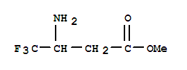 3-氨基-4,4,4-三氟丁酸甲酯结构式