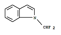 Structure of 1H-Indole,1-(difluoromethyl)-