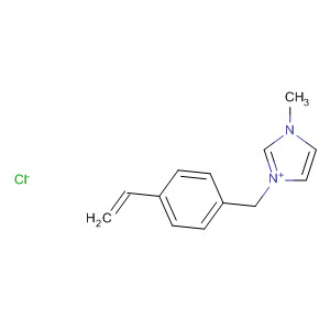 Structure of 1H-Imidazolium, 1-[(4-ethenylphenyl)methyl]-3-methyl-, chloride