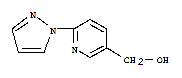 (6-(1H-吡唑-1-基)吡啶-3-基)甲醇结构式