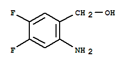 Structure of Benzenemethanol,2-amino-4,5-difluoro-