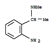 Structure of BENZENEMETHANAMINE, 2-AMINO-N,ALPHA-DIMETHYL-