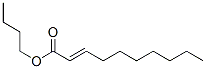 Structure of 2-Decenoic acid, butyl ester