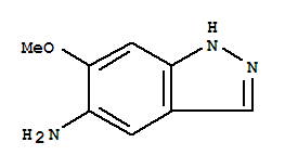 Structure of 1H-Indazol-5-amine,6-methoxy-
