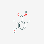 2,6-difluoro-3-hydroxybenzoic acid结构式