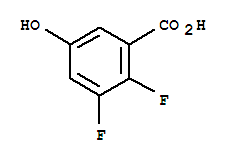 Structure of 2,3-DIFLUORO-5-HYDROXYBENZOIC ACID