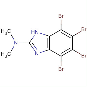 Structure of 1H-Benzimidazol-2-amine, 4,5,6,7-tetrabromo-N,N-dimethyl-