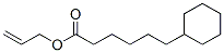 Structure of Cyclohexanehexanoic acid, 2-propenyl ester