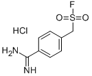 (4-脒苯基)甲磺酰氟盐酸盐结构式