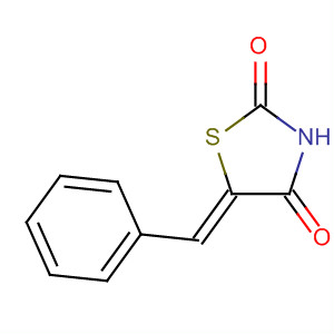 Structure of 2,4-Thiazolidinedione, 5-(phenylmethylene)-, (Z)-