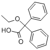 Structure of acidediphenylethoxyacetique