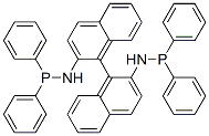 (S)-(-)-2,2-BIS[(DIPHENYLPHOSPHINO)AMINO]-1,1-BINAPHTHYL结构式