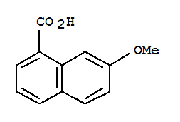 Structure of 7-methoxynaphthalene-1-carboxylic acid
