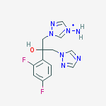 Structure of 1-(4-amino-1,2,4-triazol-4-ium-1-yl)-2-(2,4-difluorophenyl)-3-(1,2,4-triazol-1-yl)propan-2-ol