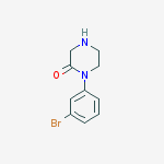 Structure of 1-(3-Bromephenyl)-piperazin-2-one