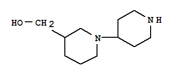 1-4哌啶基-3-羟甲基哌啶结构式