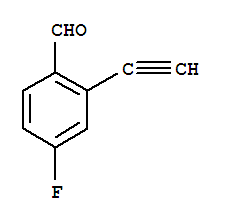 Structure of Benzaldehyde,2-ethynyl-4-fluoro-