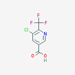 Structure of 5-chloro-6-(trifluoromethyl)pyridine-3-carboxylic Acid