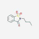 Structure of 1,2-benzisothiazol-3(2H)-one, 2-butyl-, 1,1-dioxide