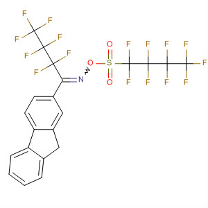 Structure of 1-Butanone, 1-(9H-fluoren-2-yl)-2,2,3,3,4,4,4-heptafluoro-,O-[(nonafluorobutyl)sulfonyl]oxime