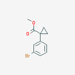 Structure of methyl 1-(3-bromophenyl)cyclopropanecarboxylate