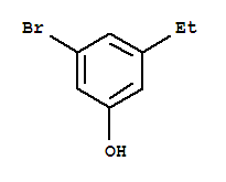 Structure of Phenol,3-bromo-5-ethyl-