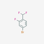 Structure of 4-BROMO-1-DIFLUOROMETHYL-2-FLUOROBENZENE