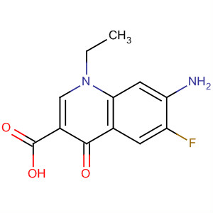 Structure of 3-Quinolinecarboxylic acid, 7-amino-1-ethyl-6-fluoro-1,4-dihydro-4-oxo-