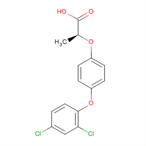Structure of Propanoic acid, 2-[4-(2,4-dichlorophenoxy)phenoxy]-, (S)-