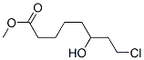 Structure of Octanoic acid, 8-chloro-6-hydroxy-, Methyl ester