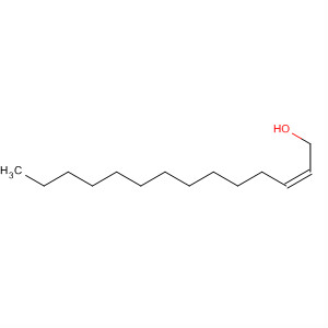 Structure of 2-Tetradecen-1-ol, (Z)-
