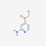 Structure of ETHANONE,1-(2-AMINO-PYRIDIN-4-YL)-2-BROMO-