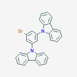 Structure of 9,9'-(5-bromo-1,3-phenylene)bis(9H-carbazole)