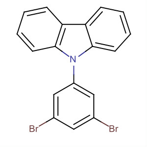 Structure of 9H-Carbazole, 9-(3,5-dibromophenyl)-