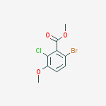 methyl 6-bromo-2-chloro-3-methoxybenzoate结构式