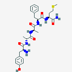 Structure of enkephalinamide-Met, Ala(2,3)-