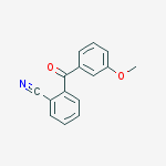 Structure of 2-CYANO-3-METHOXYBENZOPHENONE