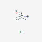 2-azabicyclo[2.2.2]octan-5-ol;hydrochloride结构式