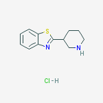 2-piperidin-3-yl-1,3-benzothiazole,hydrochloride结构式