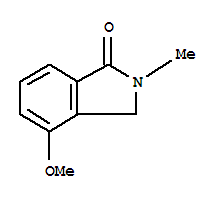 Structure of 1H-ISOINDOL-1-ONE,2,3-DIHYDRO-4-METHOXY-2-METHYL-