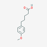 Structure of 5-(4-methoxyphenyl)pentanoic acid