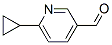 Structure of 3-Pyridinecarboxaldehyde,6-cyclopropyl-