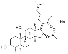 Structure of Sodium fusidate
