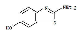 Structure of 6-Benzothiazolol,2-(diethylamino)-