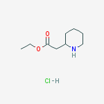 Structure of ethyl 2-(2-piperidyl)acetate